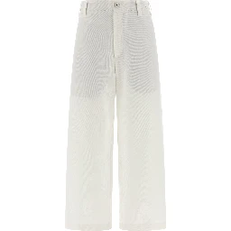White Cotton Chino Pants