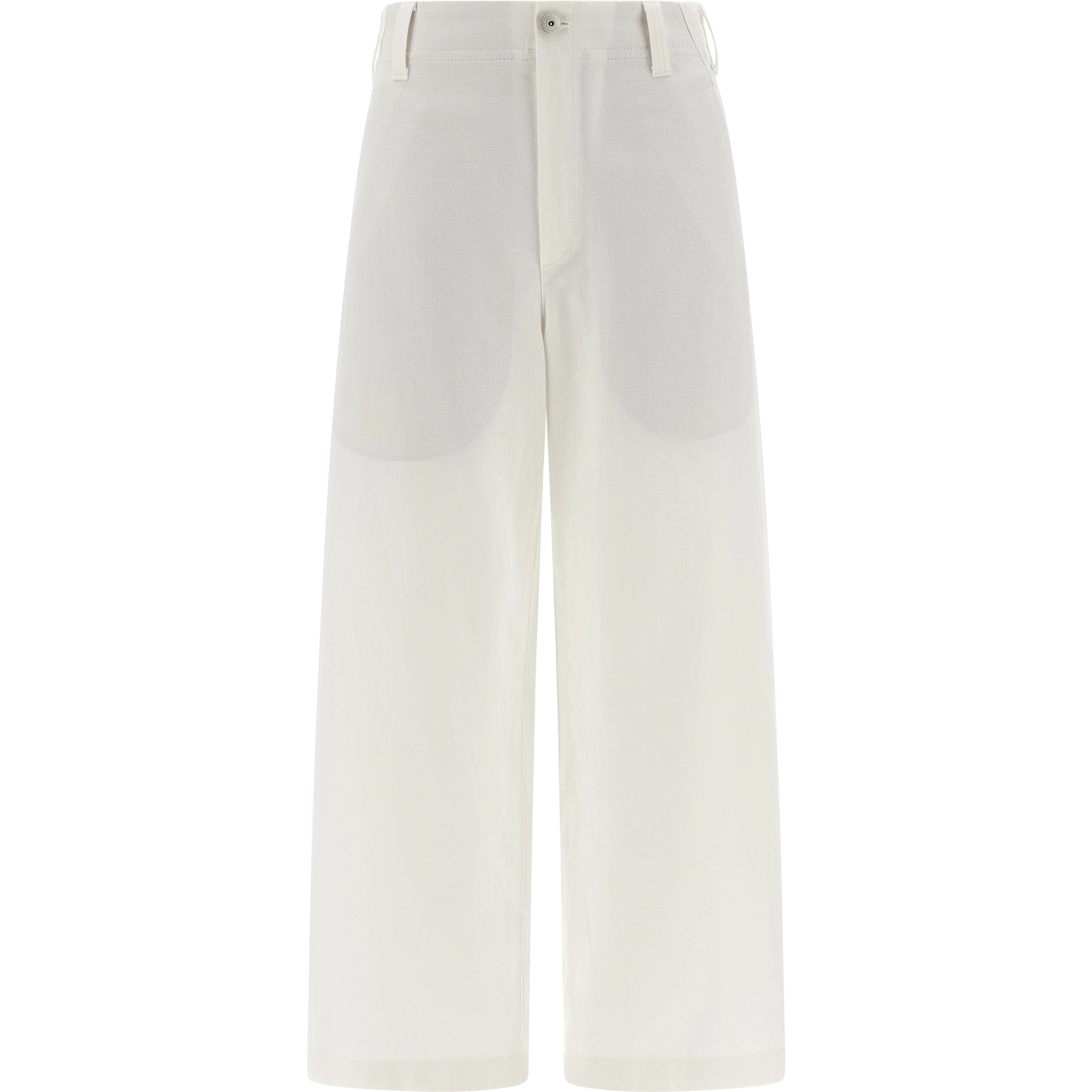 White Cotton Chino Pants