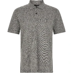 Gray Cotton Polo Shirt