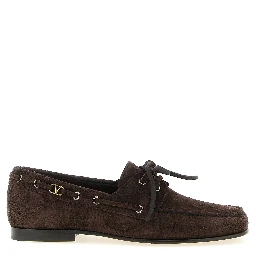 Brown Cowhide Slip-On Loafers