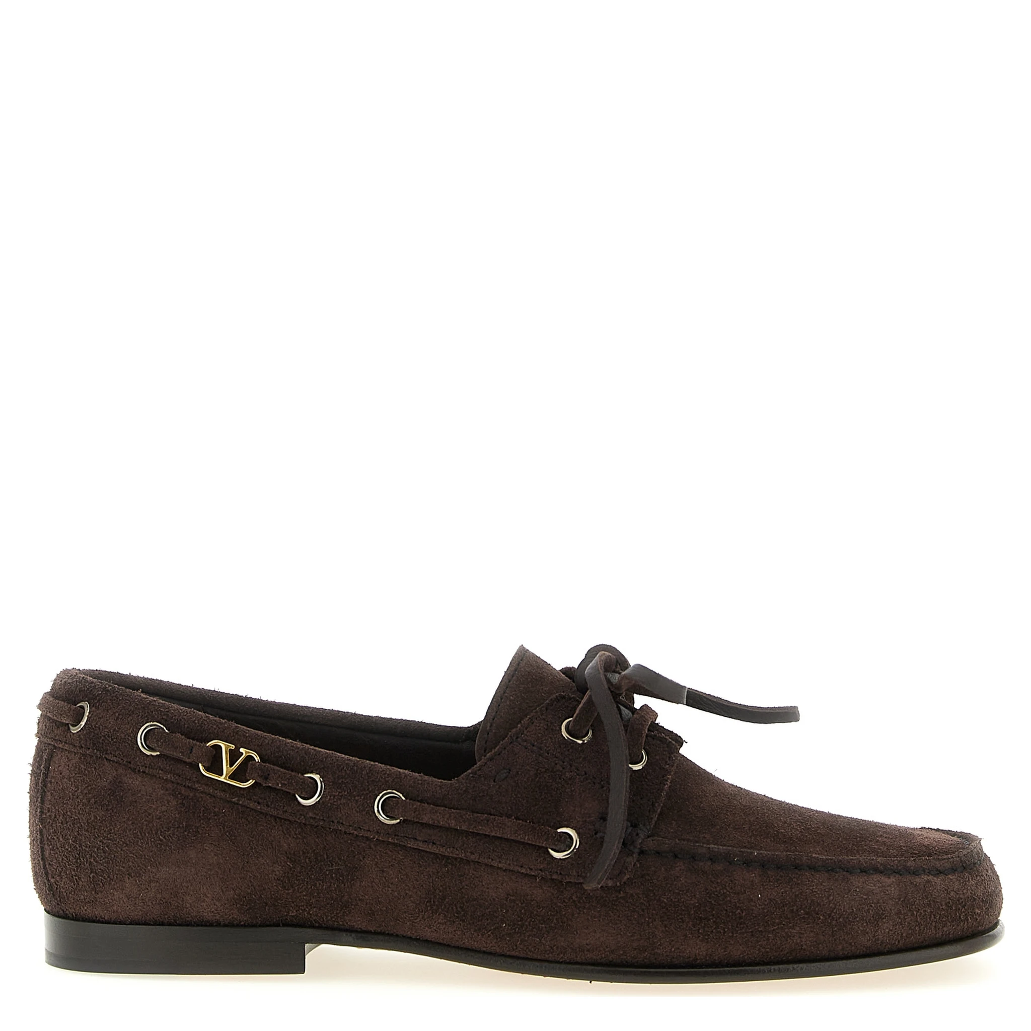 Brown Cowhide Slip-On Loafers