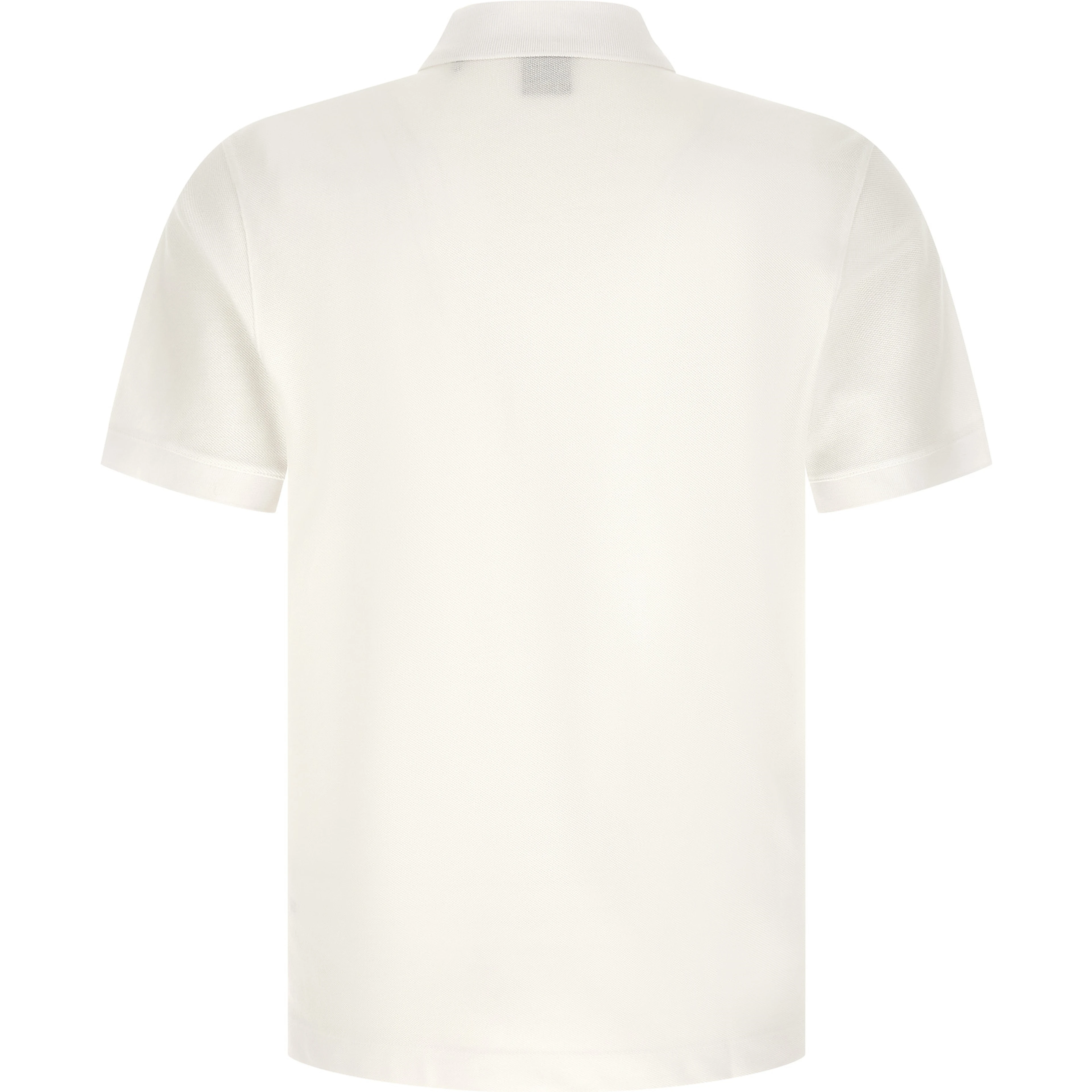 White Cotton Polo Shirt
