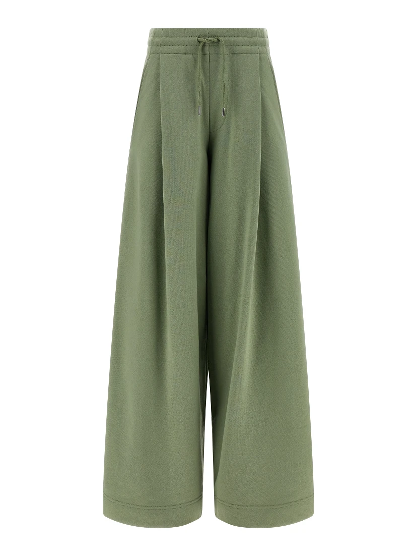 Bicolor Cotton Casual Pants