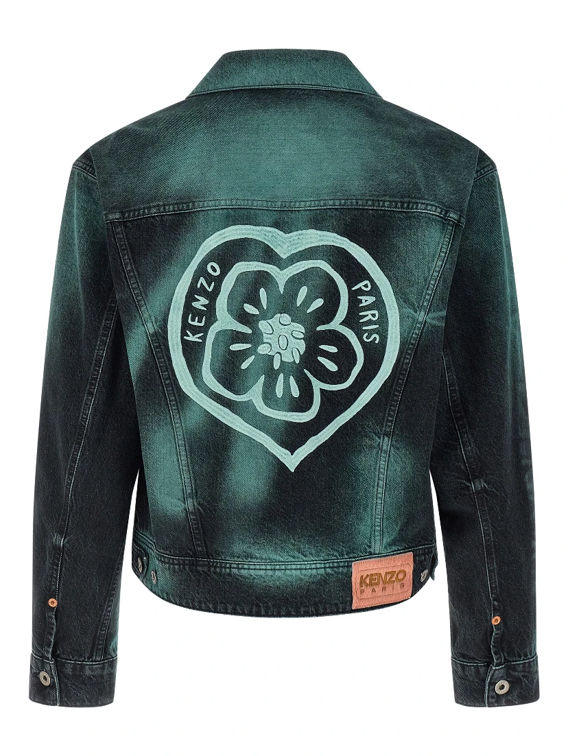 Gray Cotton Denim Jacket
