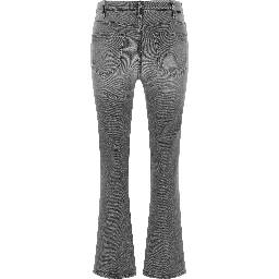 Gray Cotton Skinny Jeans