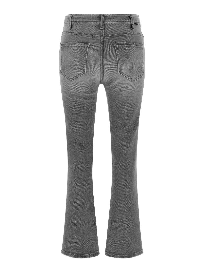 Gray Cotton Skinny Jeans