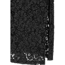 Black Cotton Midi Dress