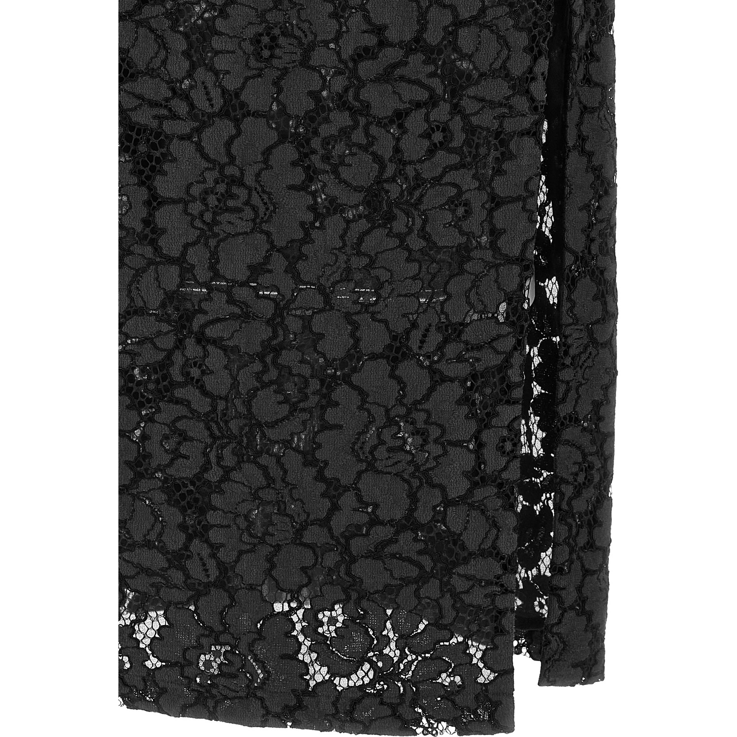 Black Cotton Midi Dress