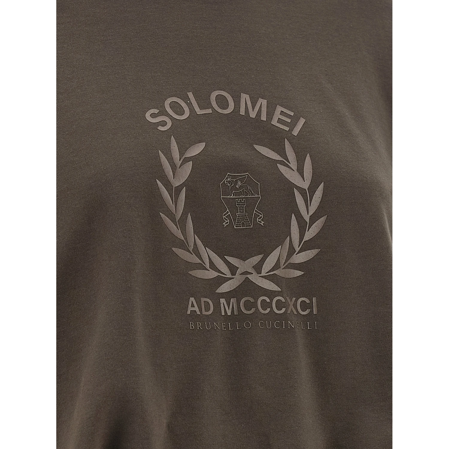 Brown Cotton Sweatshirt