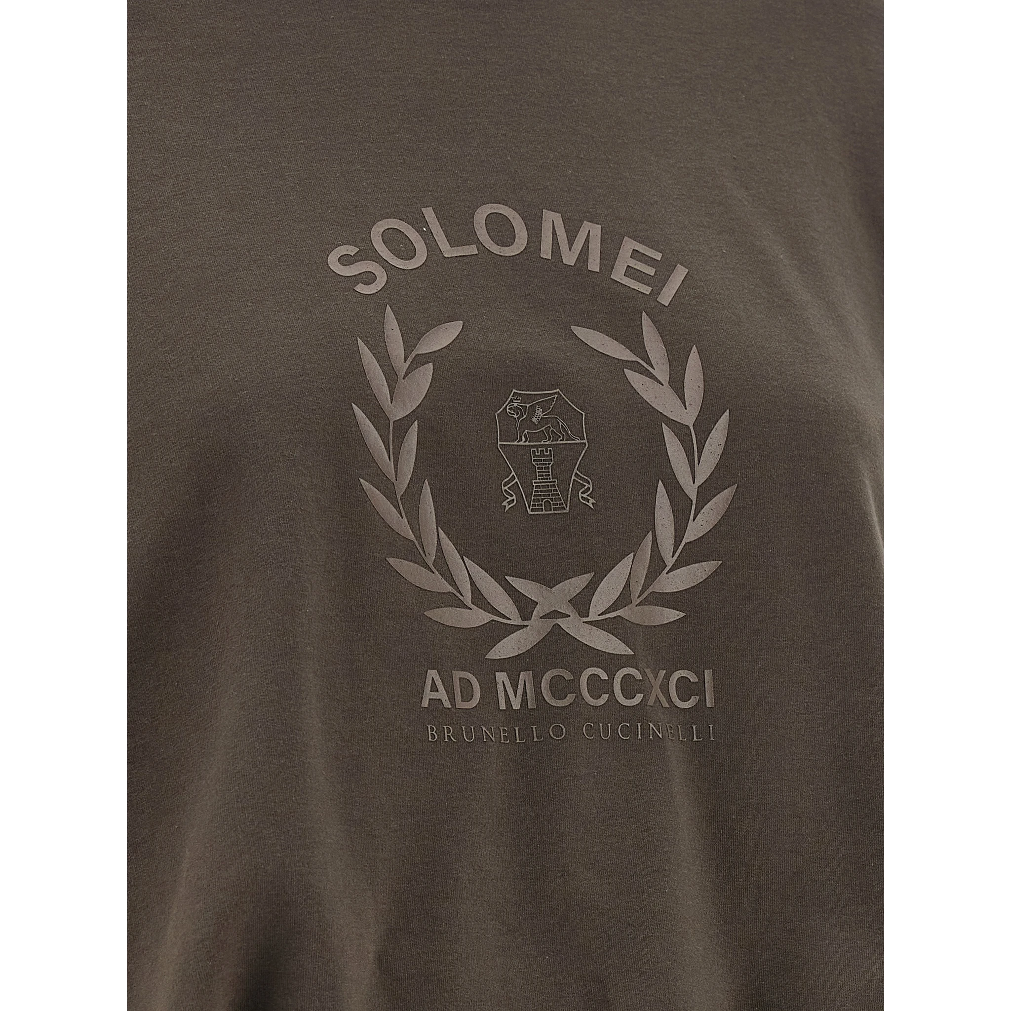 Brown Cotton Sweatshirt