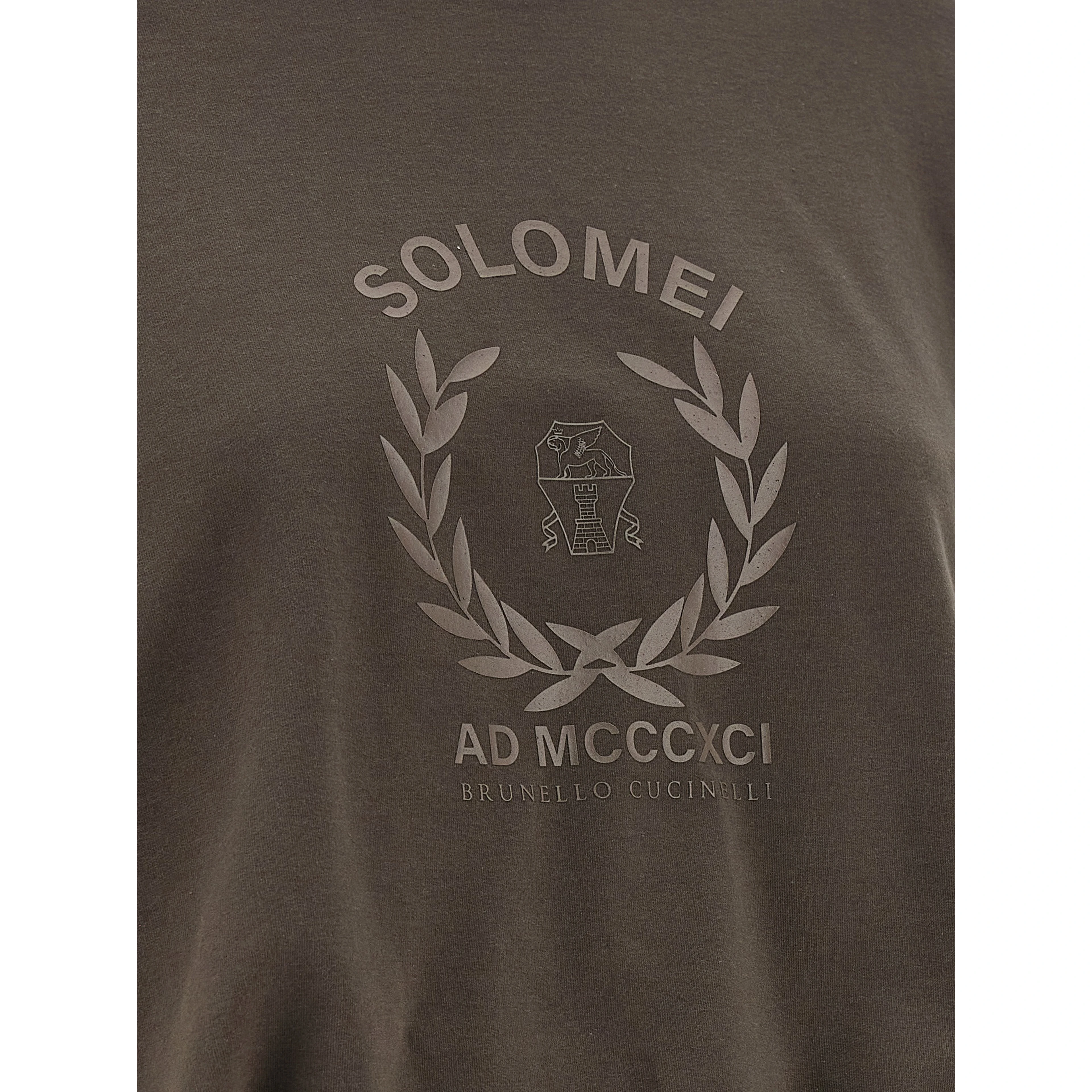 Brown Cotton Sweatshirt