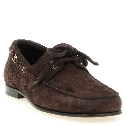 Brown Cowhide Slip-On Loafers