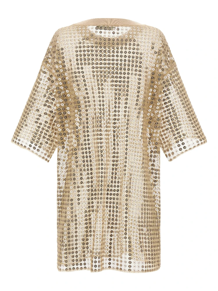 Beige Polyester Short Dress alternative