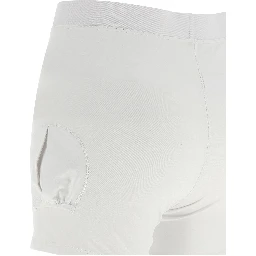 White Cotton Short Dress