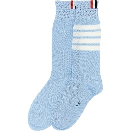 Blue Cotton Socks