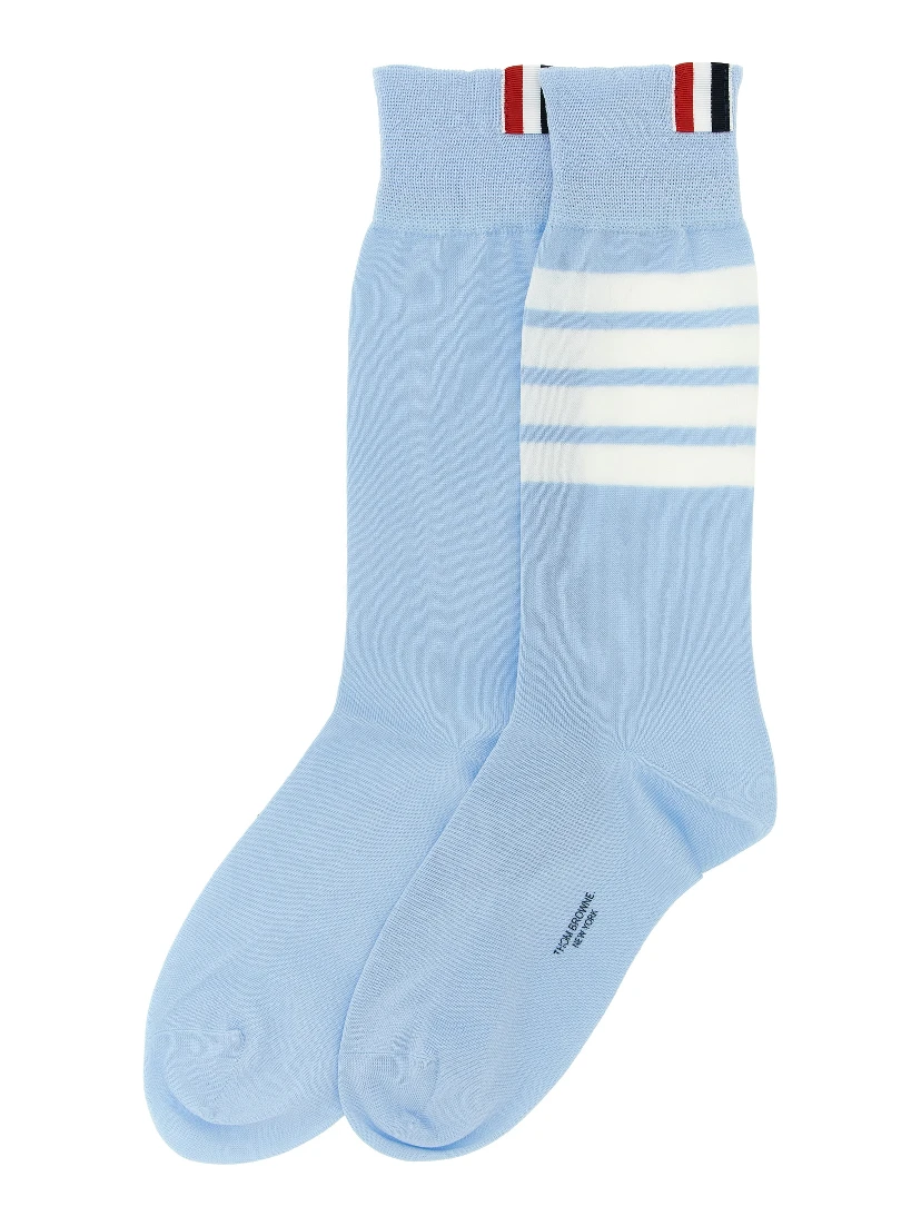 Blue Cotton Socks