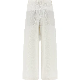 White Cotton Chino Pants