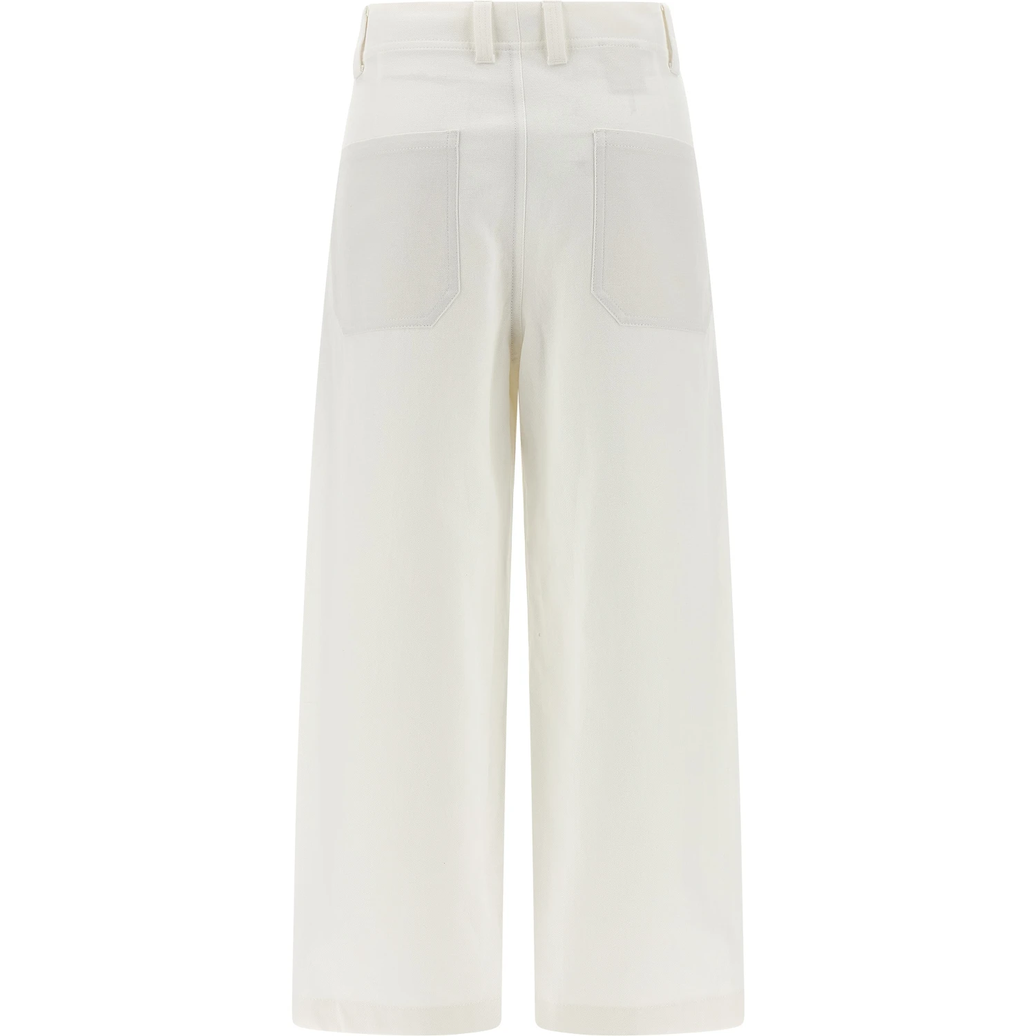 White Cotton Chino Pants