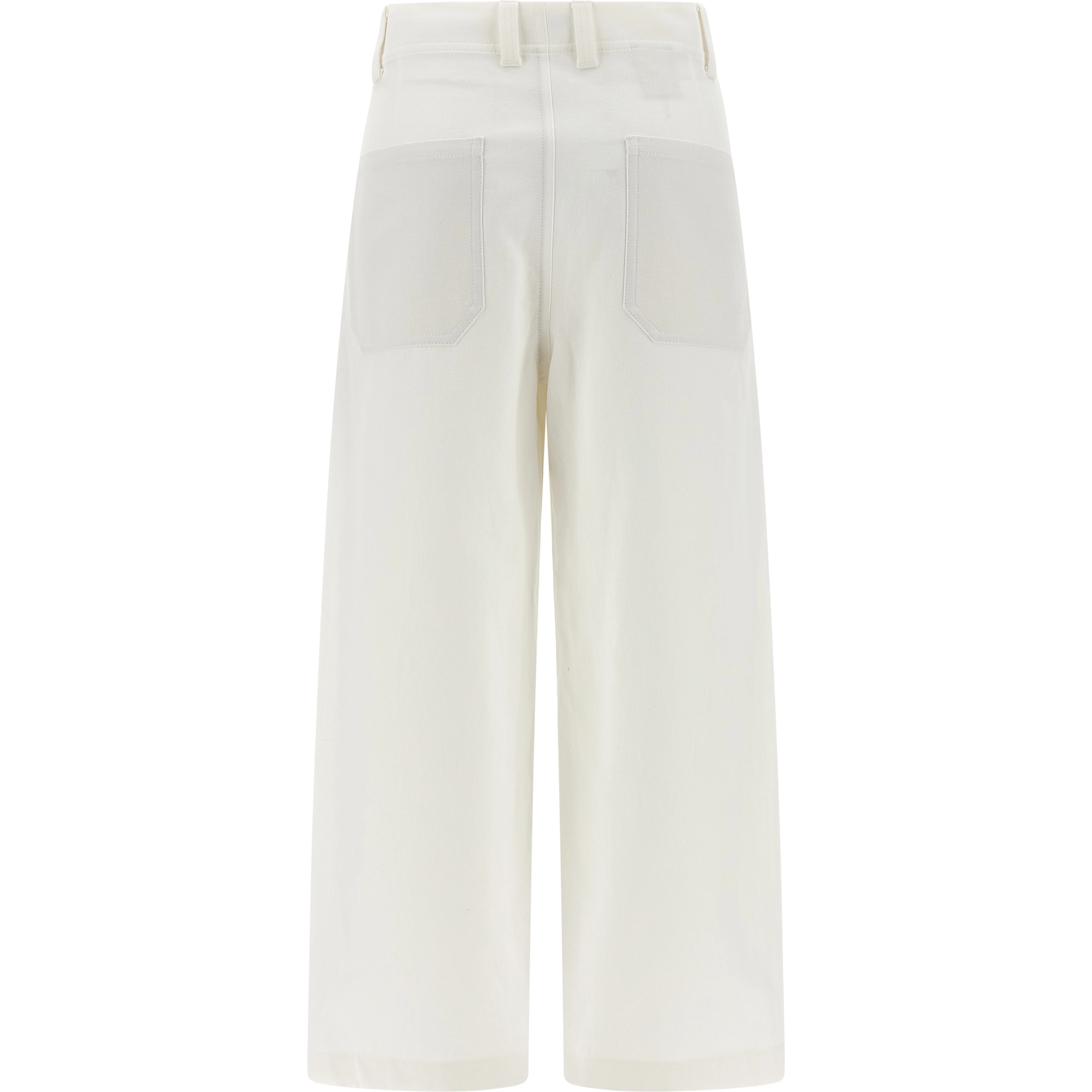 White Cotton Chino Pants
