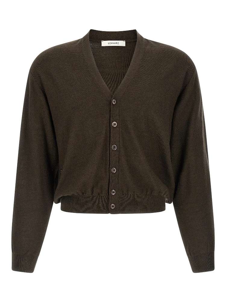 Brown Marabou Cardigan