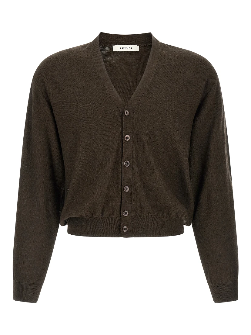 Brown Marabou Cardigan