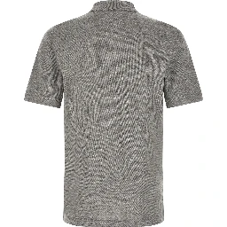 Gray Cotton Polo Shirt