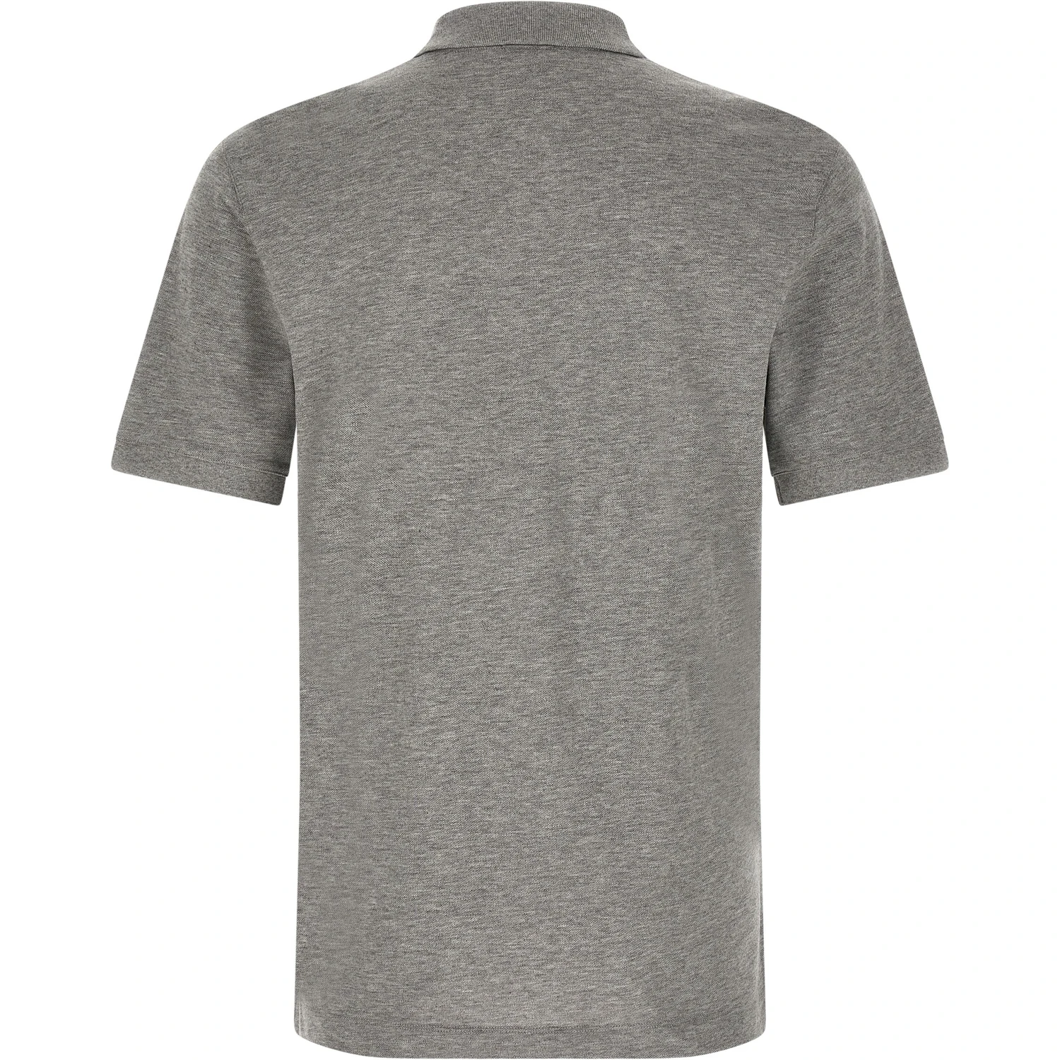 Gray Cotton Polo Shirt