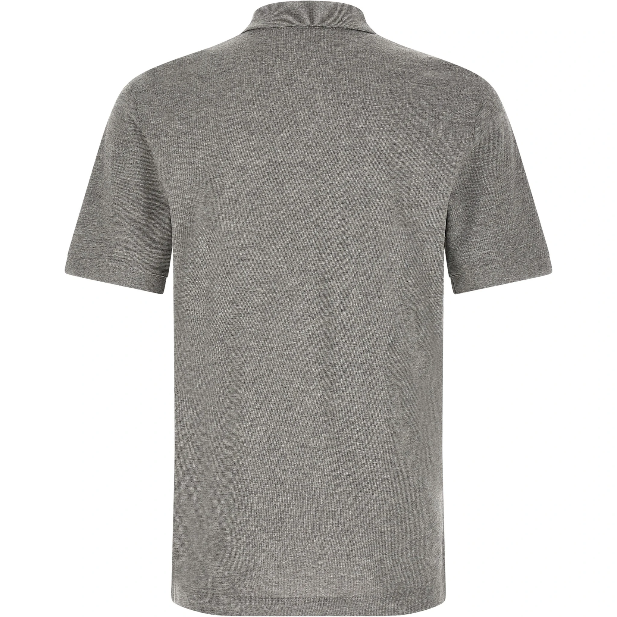 Gray Cotton Polo Shirt