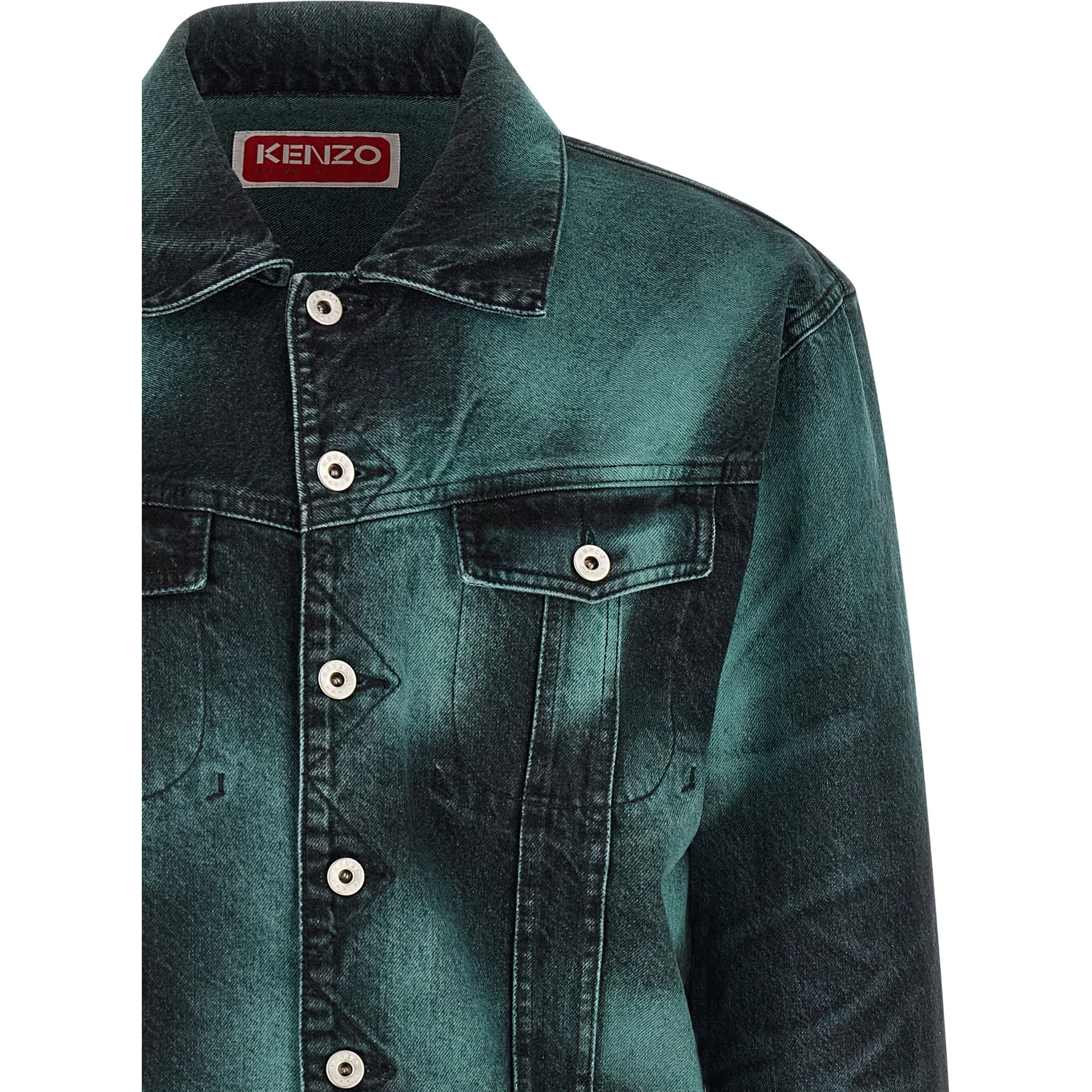 Gray Cotton Denim Jacket
