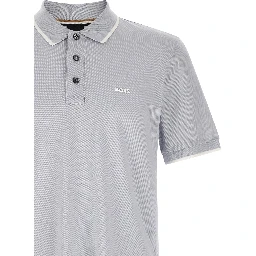 Blue Cotton Polo Shirt