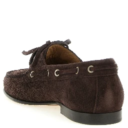 Brown Cowhide Slip-On Loafers