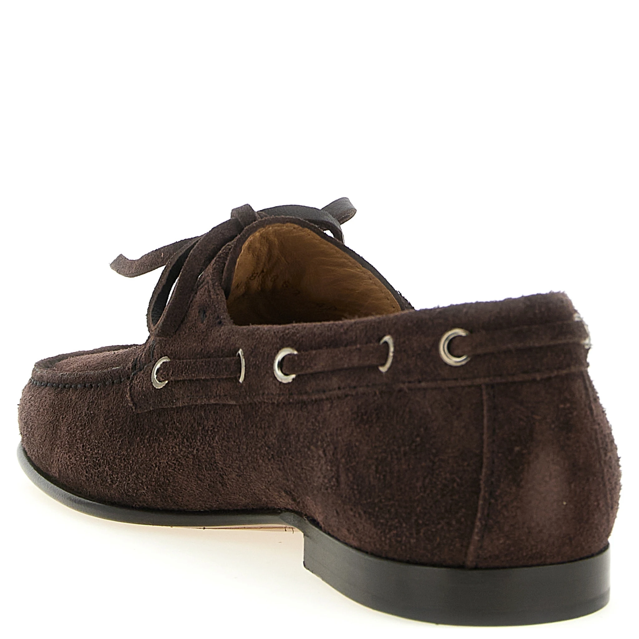 Brown Cowhide Slip-On Loafers