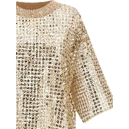 Beige Polyester Short Dress