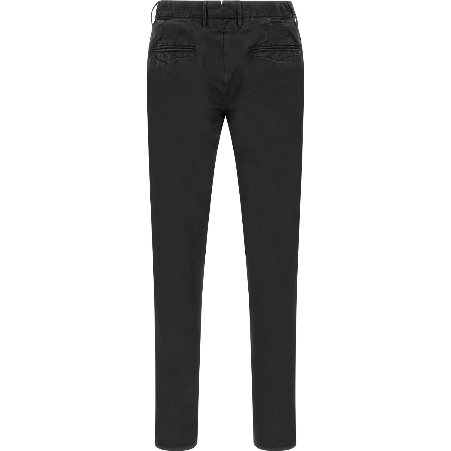 Black Cotton Casual Pants