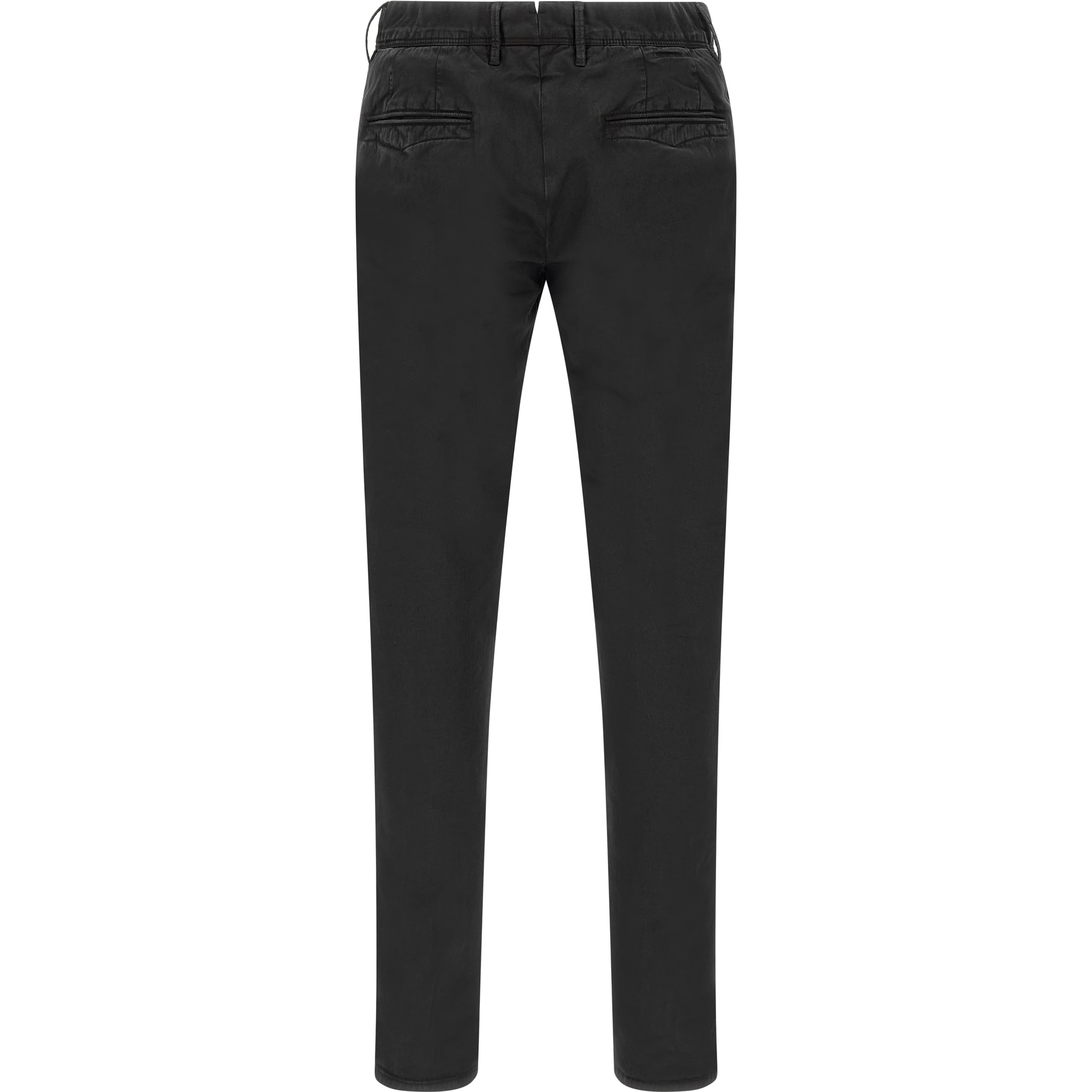 Black Cotton Casual Pants
