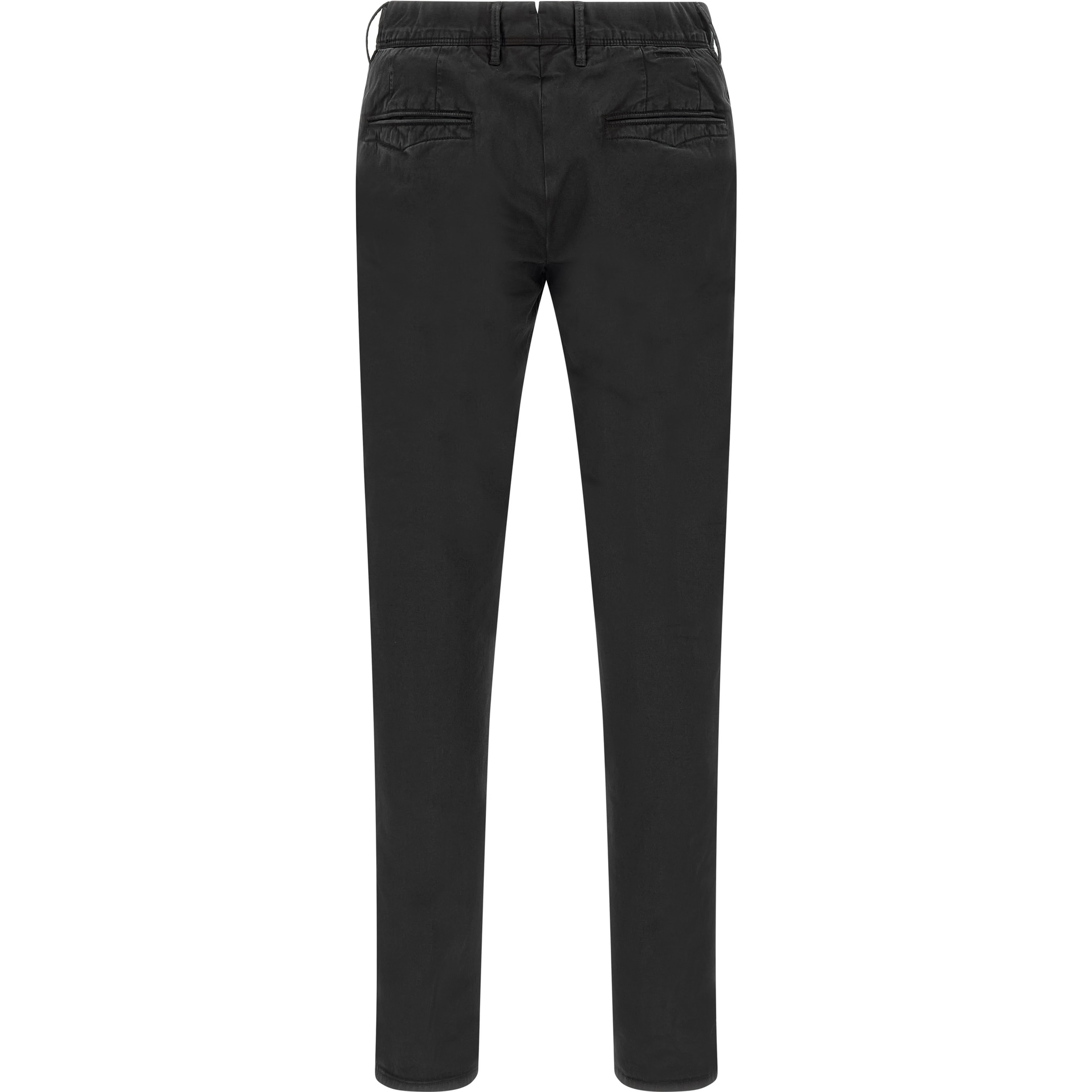 Black Cotton Casual Pants
