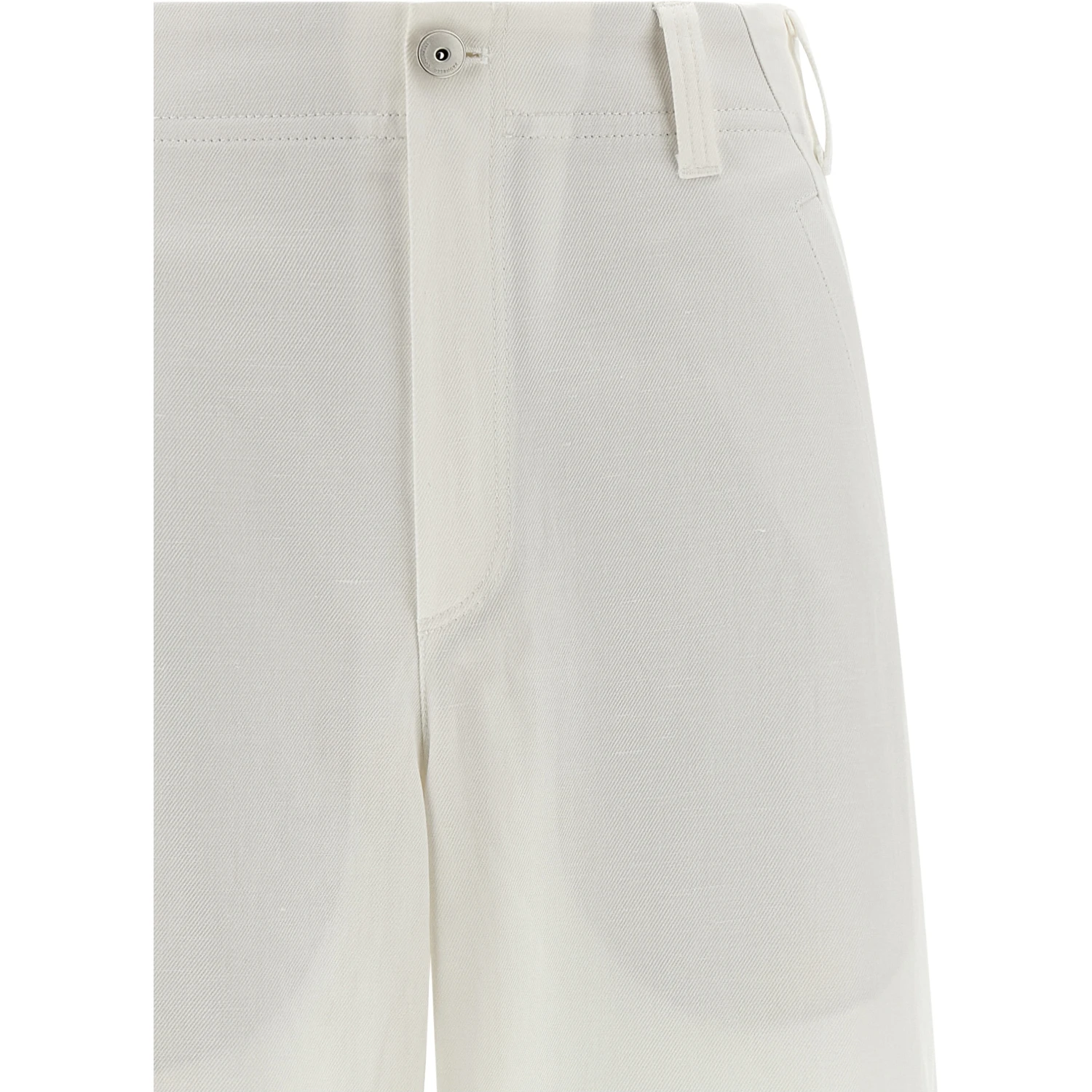White Cotton Chino Pants