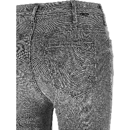 Gray Cotton Skinny Jeans