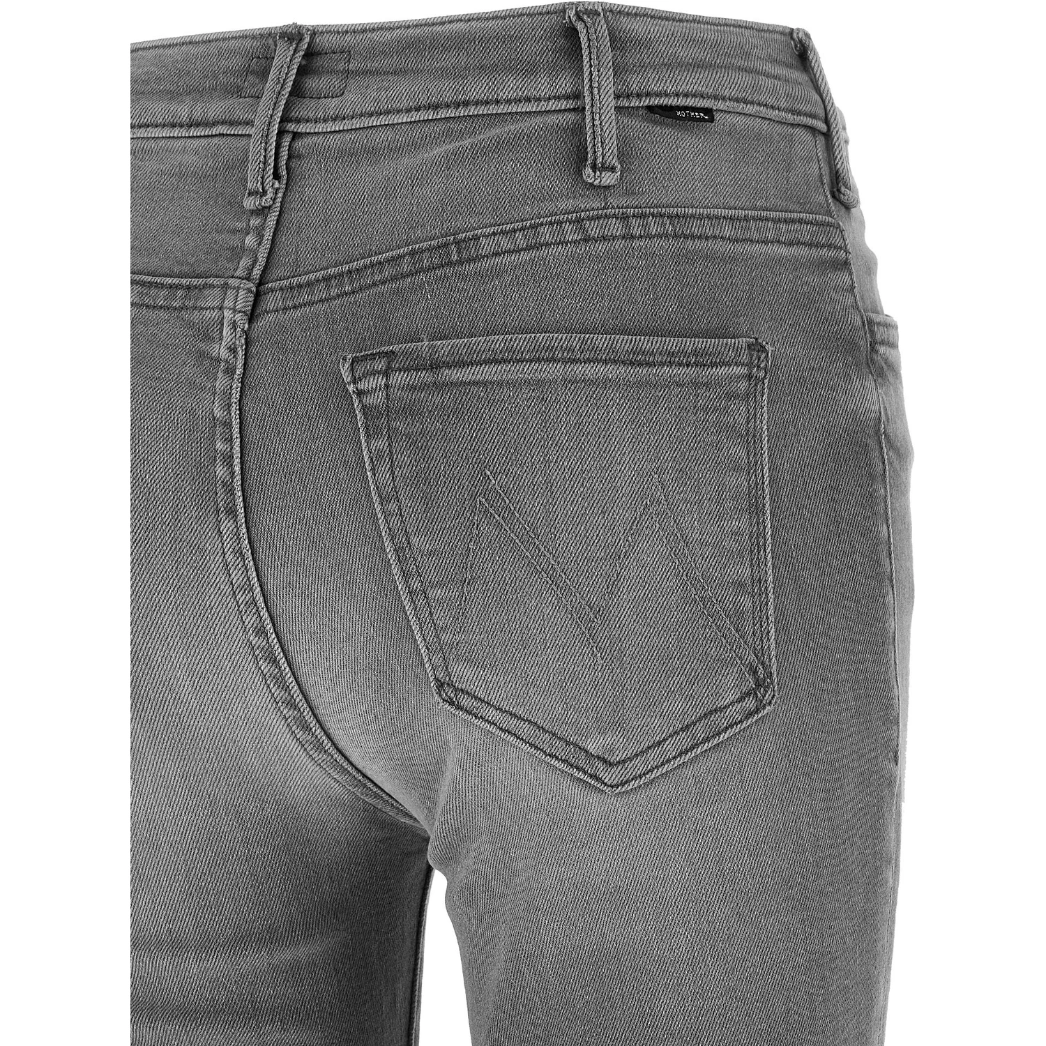 Gray Cotton Skinny Jeans