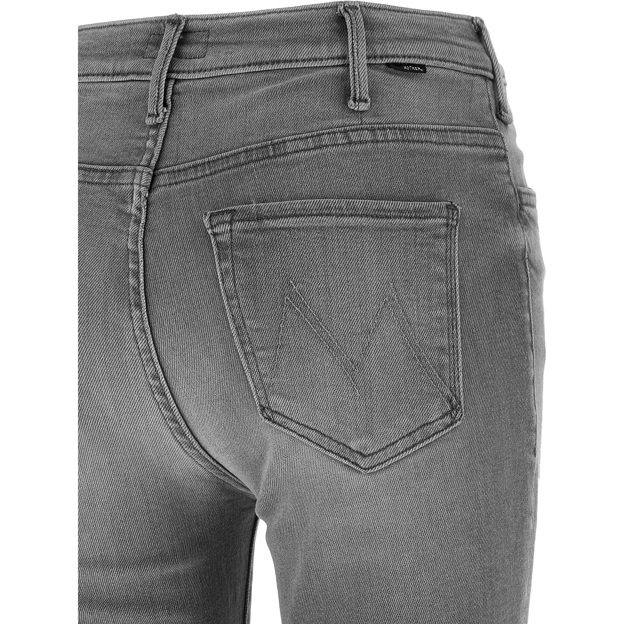 Gray Cotton Skinny Jeans