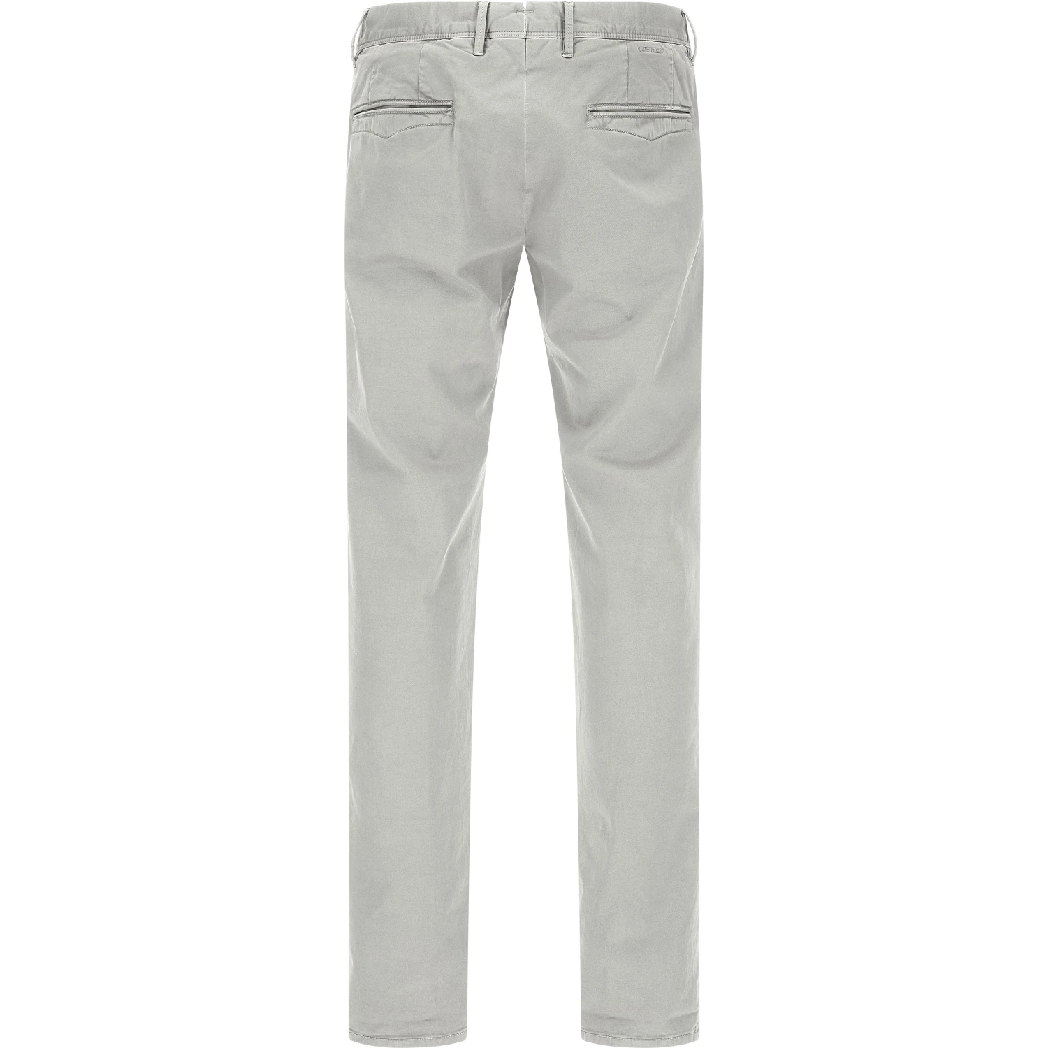 Gray Cotton Casual Pants