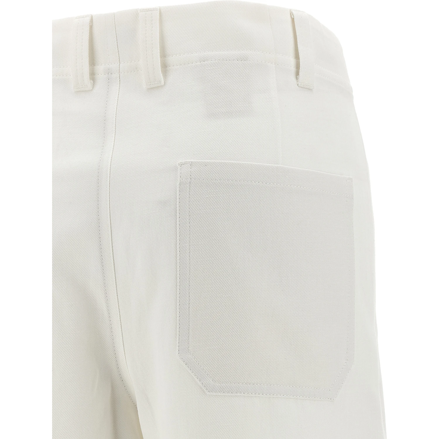 White Cotton Chino Pants