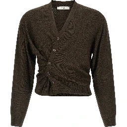 Brown Marabou Cardigan