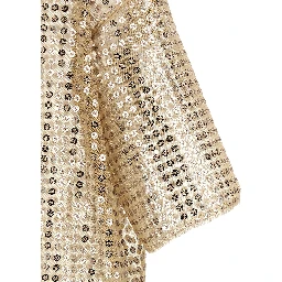 Beige Polyester Short Dress