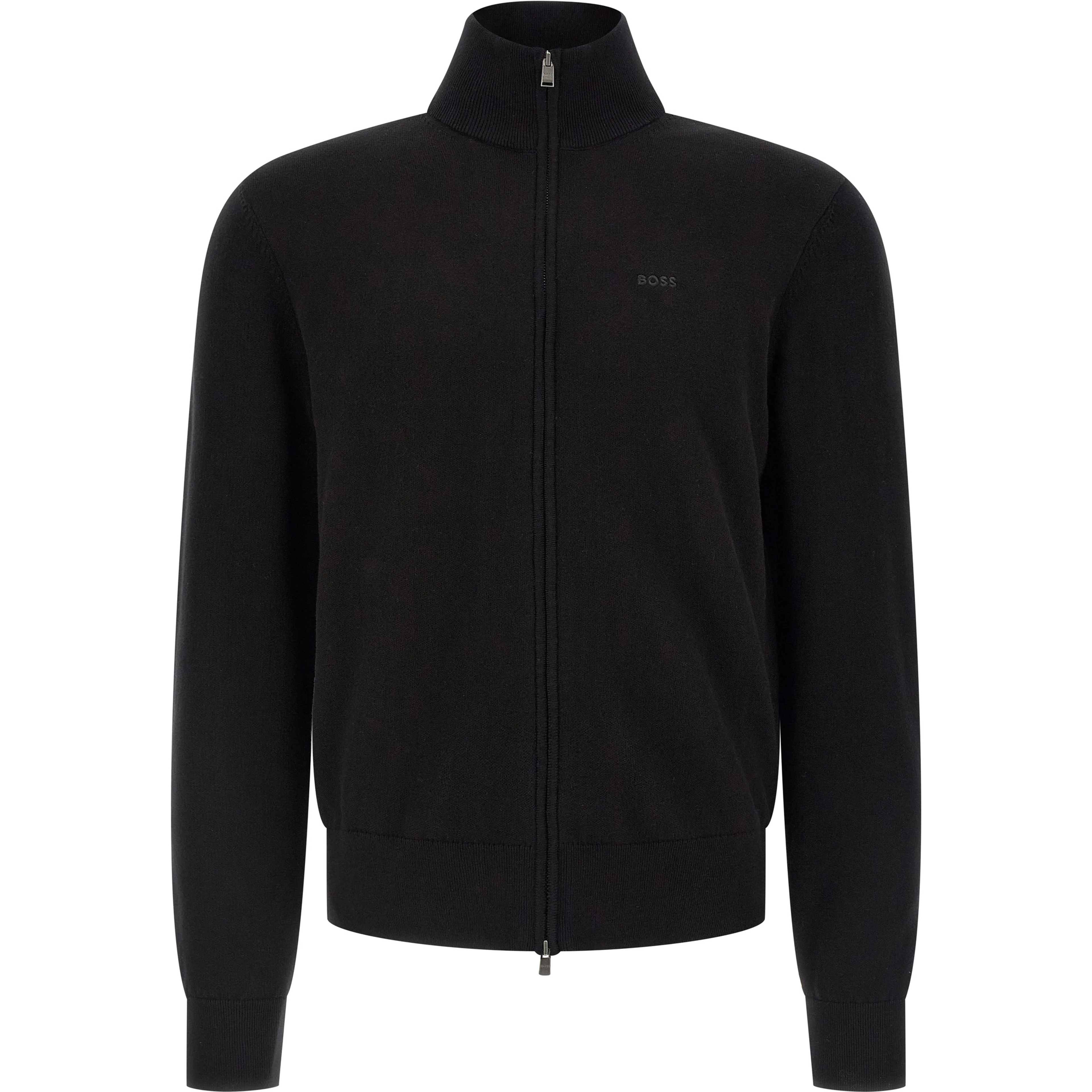 Black Cotton Cardigan