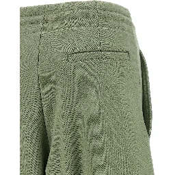 Bicolor Cotton Casual Pants