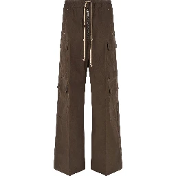 Brown Cotton Cargo Pants