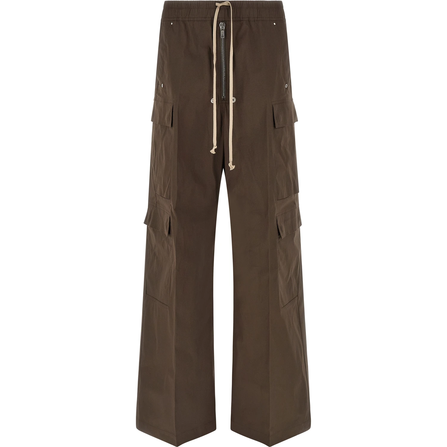 Brown Cotton Cargo Pants