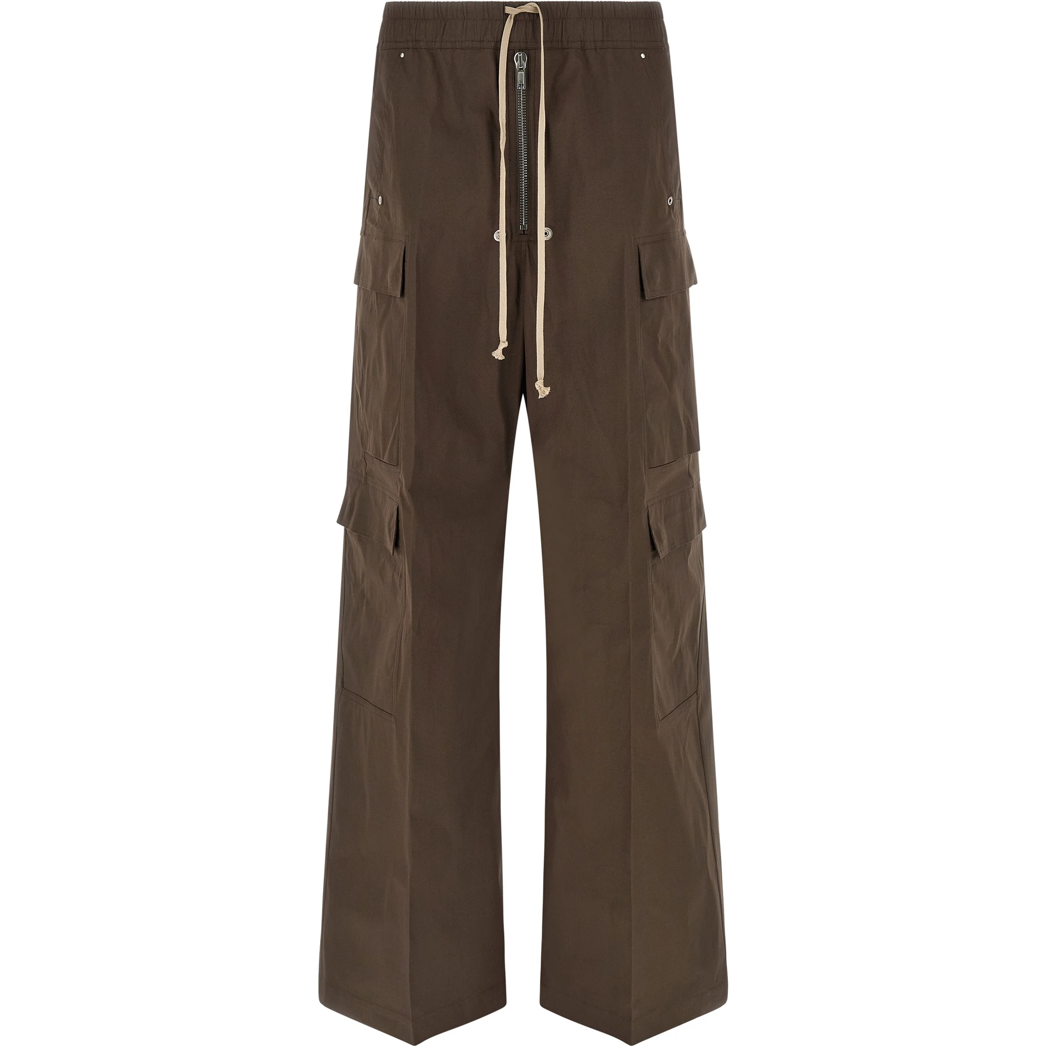 Brown Cotton Cargo Pants