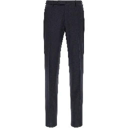 Blue Virgin Wool Dress Pants